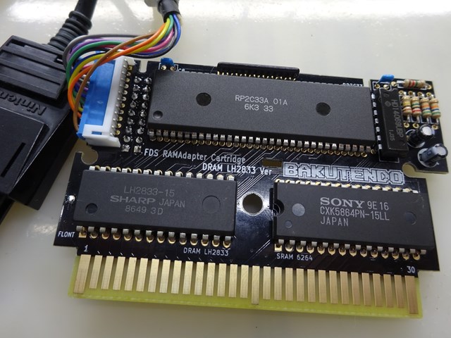 ディスクシステム(FDS)用 RAMアダプタ縦型基板【DRAMx1版】 | BAKUTENDO
